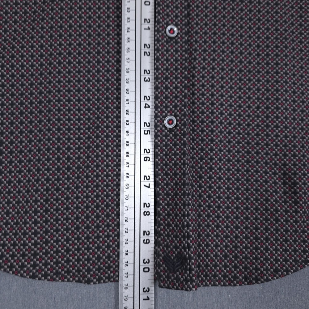 Buttercloth Shirt Mens XL Geometric Long Sleeve Button Up Flip Cuff - Picture 7 of 11